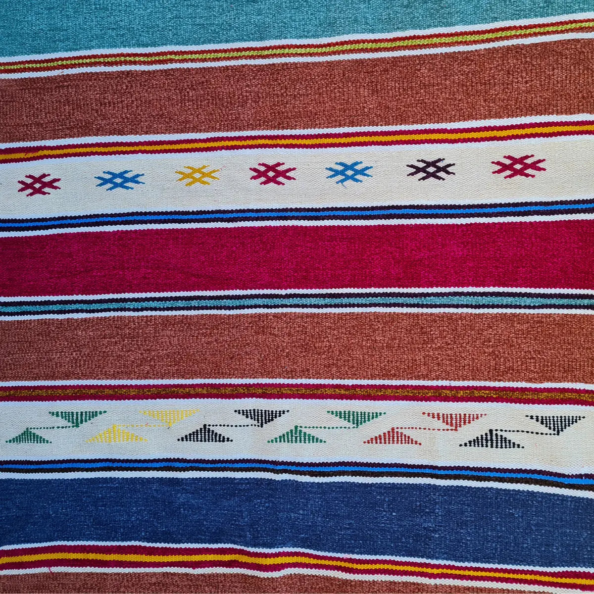Tapis Berbère Kilim Multicolore