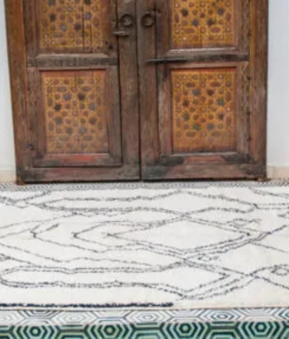 Manal Traditional Moroccan Rug | Handcrafted Beni Ourain Wool Area Rug